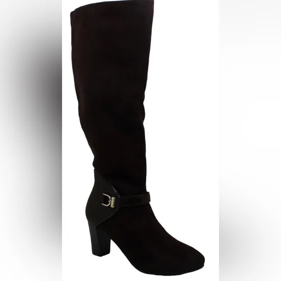 Karen Scott Womens Sharonn Closed Toe Mid-Calf Fashion Boots, Brown, Size 7.0