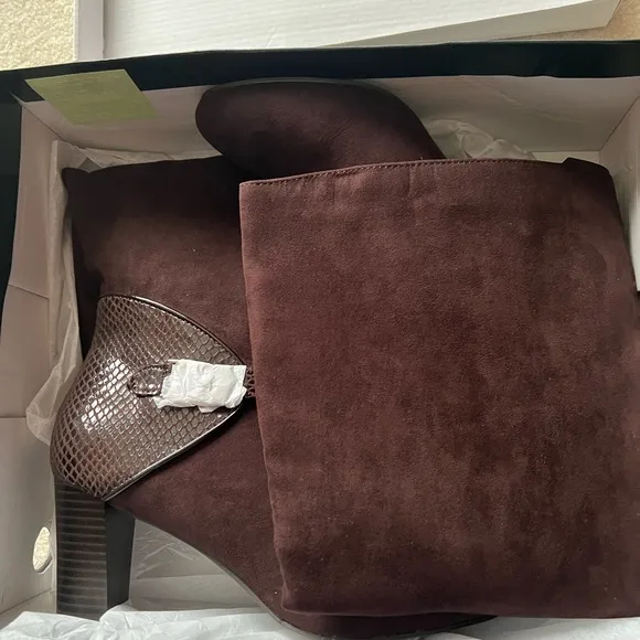 Karen Scott Womens Sharonn Closed Toe Mid-Calf Fashion Boots, Brown, Size 7.0
