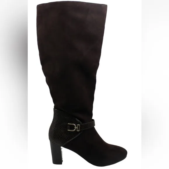 Karen Scott Womens Sharonn Closed Toe Mid-Calf Fashion Boots, Brown, Size 7.0