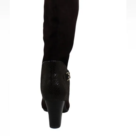 Karen Scott Womens Sharonn Closed Toe Mid-Calf Fashion Boots, Brown, Size 7.0
