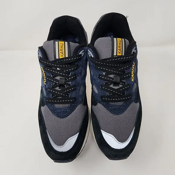 Karhu Running Shoes Mens 7.5 Blue Logo Lace Up Gym Active Cushioned Sneakers