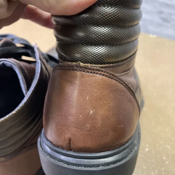 Karl Lagerfeld Men’s Shoes Size 11.5 Brown Leather High Top