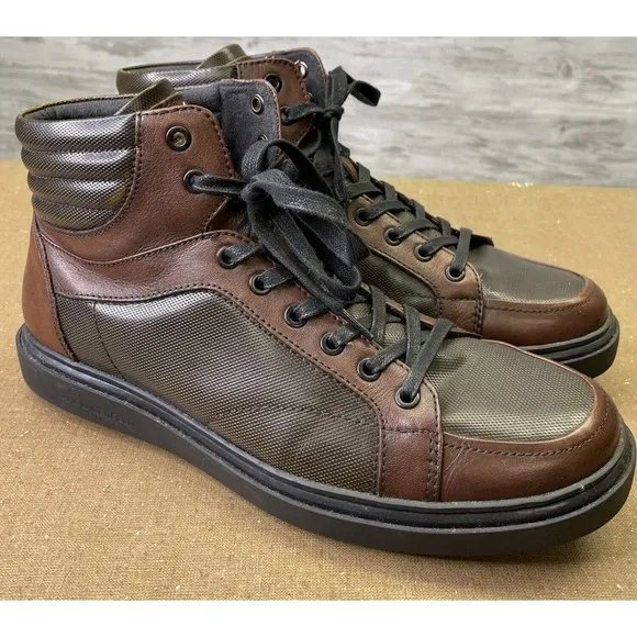 Karl Lagerfeld Men’s Shoes Size 11.5 Brown Leather High Top