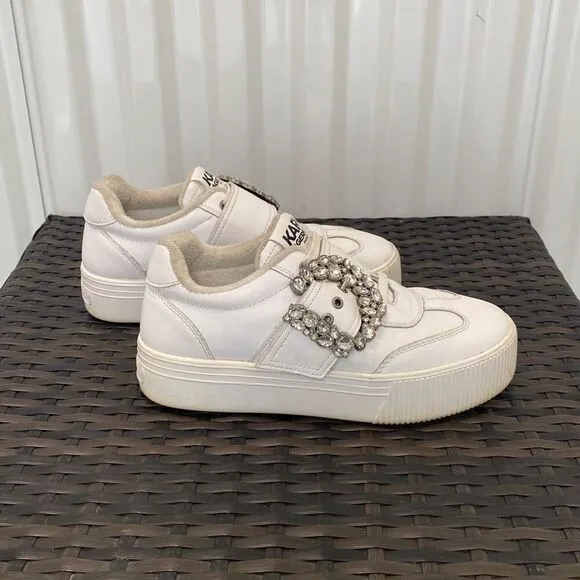 Karl Lagerfield, Paris, buckle retro platform sneakers