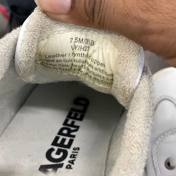 Karl Lagerfield, Paris, buckle retro platform sneakers