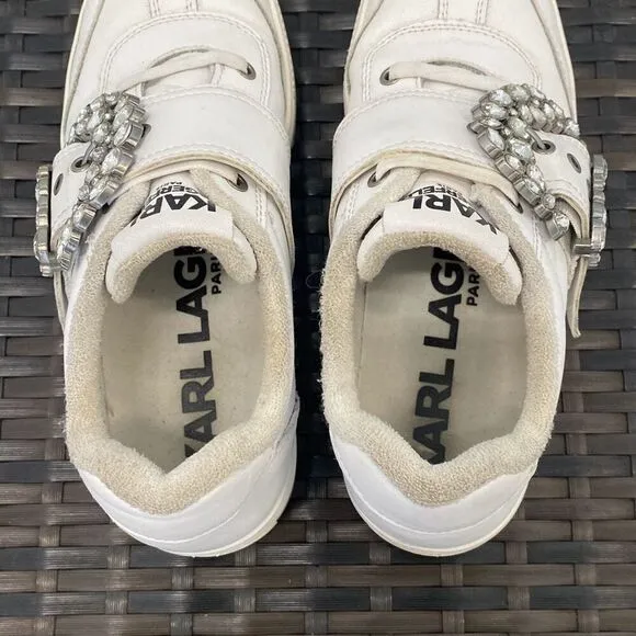 Karl Lagerfield, Paris, buckle retro platform sneakers