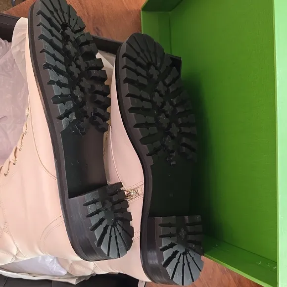 Kate Spade Cream Ankle Boots