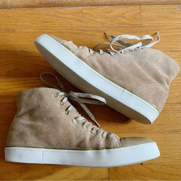 Kate Spade | Lendal High Top Sneakers Shoes Lace-Up Suede Sherpa Tan Size 7