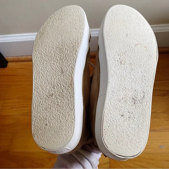 Kate Spade | Lendal High Top Sneakers Shoes Lace-Up Suede Sherpa Tan Size 7