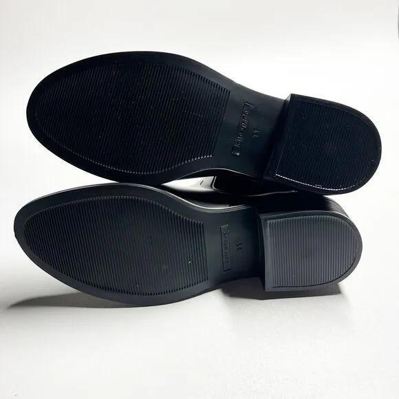Kate Spade New York Solatice Rain Boots Black Pull On Chelsea Style Size 11 NEW