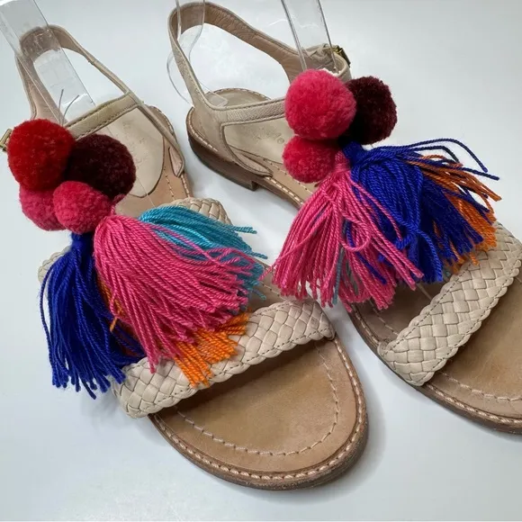 Kate Spade New York Sunset Woven Tassel Sandals