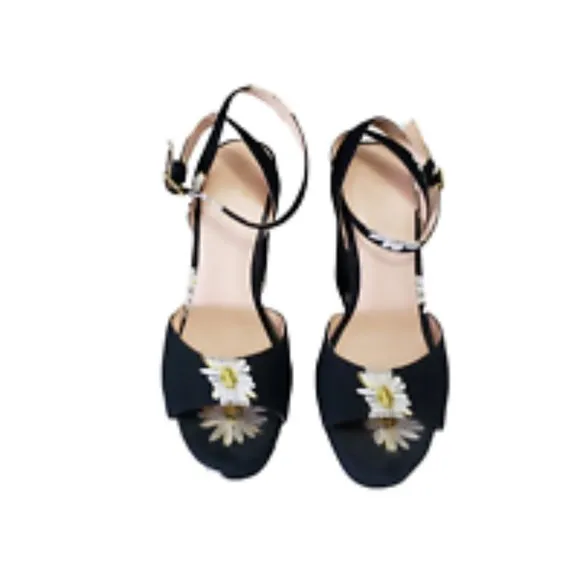 Kate spade NY Dellie Printed DAISY Platform Wedge Shoes Women's Size 8M