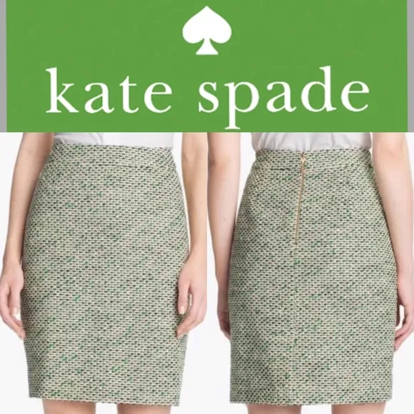 Kate Spade NY “Skirt the Issue” Tweed Boucle Pencil Skirt BNWOT