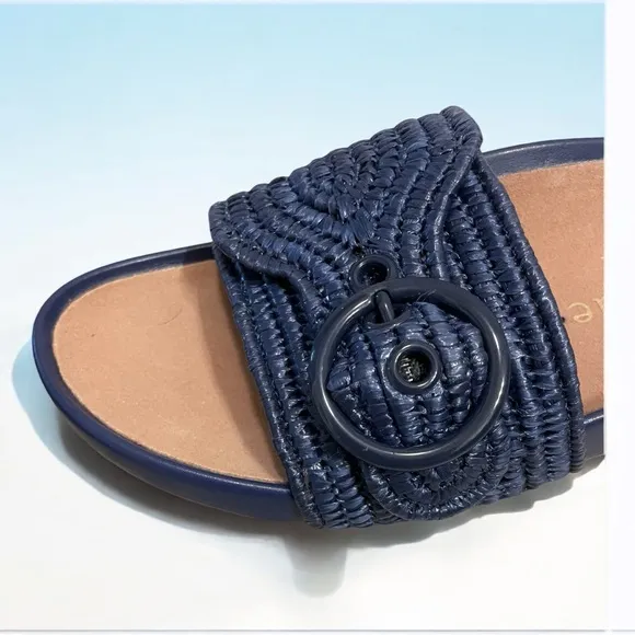 Kate Spade Outerspace Blue Maribelle Sandals size  8  NIB
