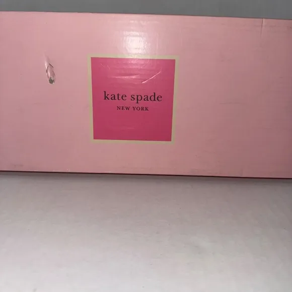 💕Kate Spade Women's Colada Spade Mule Slip-on White Sz 6B Pre-Owned with box