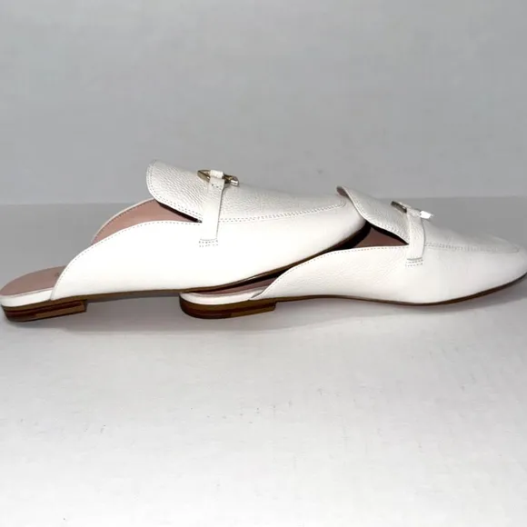 💕Kate Spade Women's Colada Spade Mule Slip-on White Sz 6B Pre-Owned with box