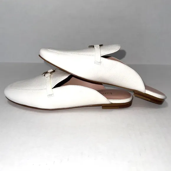 💕Kate Spade Women's Colada Spade Mule Slip-on White Sz 6B Pre-Owned with box