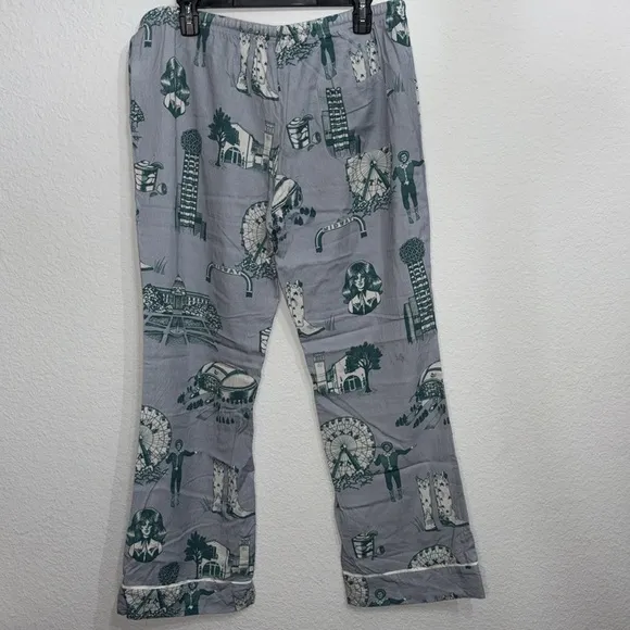 Katie Kime Dallas Toile Pajama Pants Set