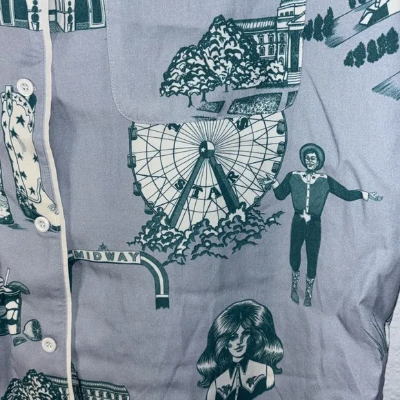 Katie Kime Dallas Toile Pajama Pants Set