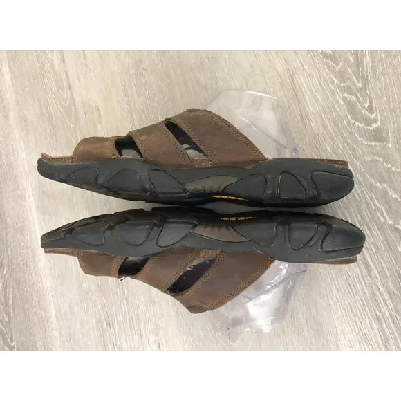 Keen Daytona 1012442 Slide Shoes Men's US 14 Brown Leather Slip On Flat Sandals