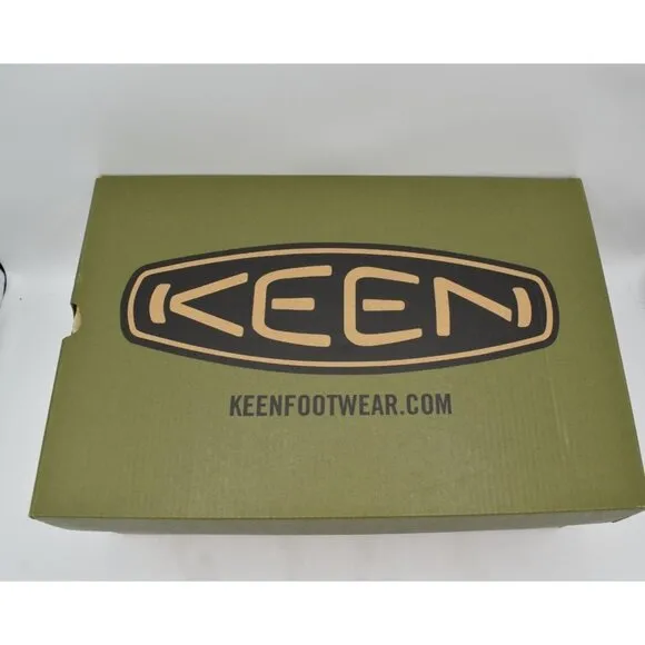 Keen Mens Size 10 Hoodcamp FR Black Olive Sky Captain Slip On Shoes