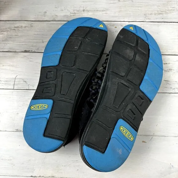KEEN‎ Men's Size 12 Uneek Round Cord Woven Sandals Black Blue