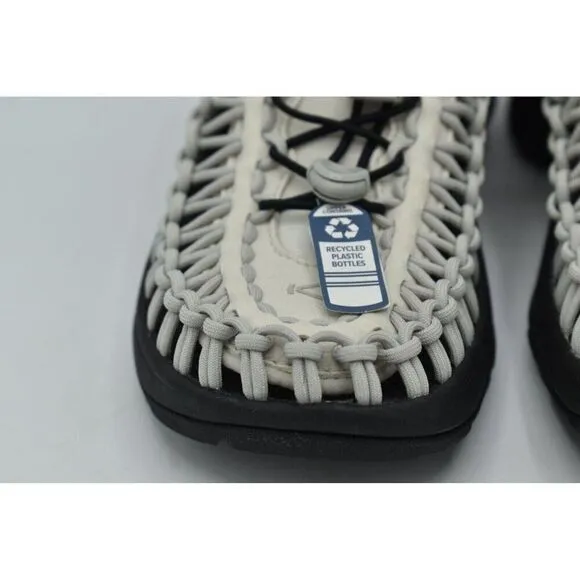 Keen Womens Size 10 Uneek Astoria Silver Birch Black Woven Closed Toe Sandals