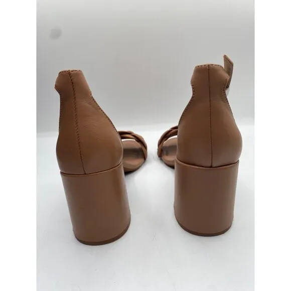 Kenneth Cole Women's Tan New York Luisa Block Heel Sandals Size 11M NWD (Scuffs)