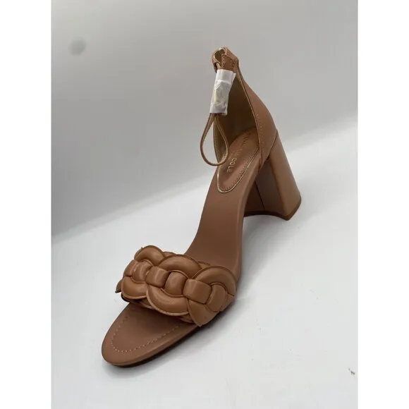 Kenneth Cole Women's Tan New York Luisa Block Heel Sandals Size 11M NWD (Scuffs)