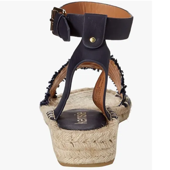 Kensie Alabama Espadrille Sandals Studded Woven Ankle Strap