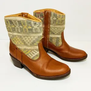 Kiboots by Kindred Spirit Kilim Rug Leather Boots