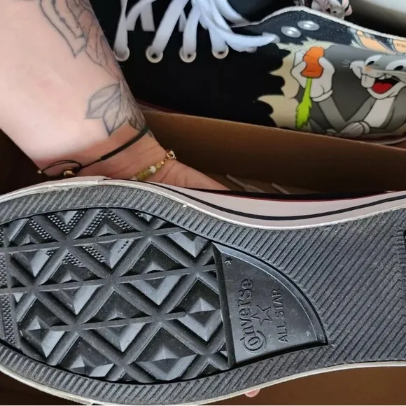 Kids High-Top Sneakers - Black and White