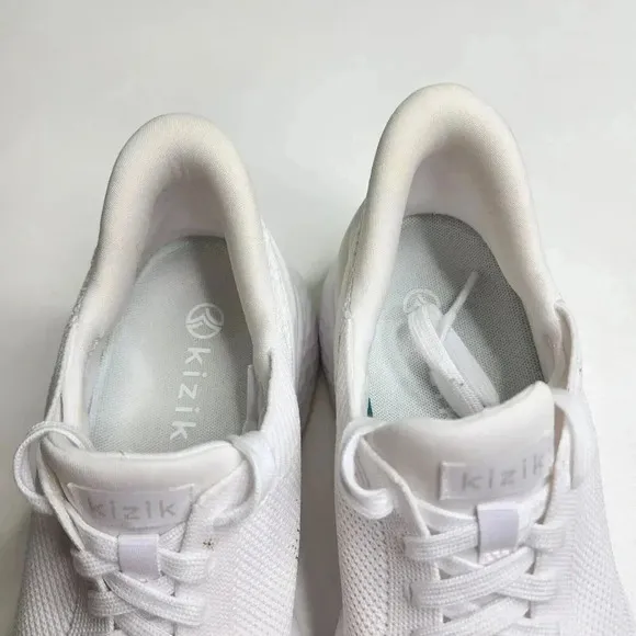 Kizik Athens Signature Cage White Slip On Shoes Sneakers Hands Free Size 7.5
