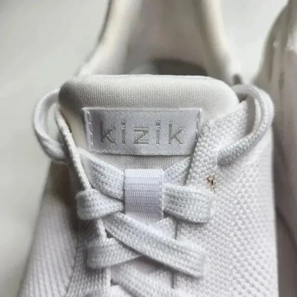 Kizik Athens Signature Cage White Slip On Shoes Sneakers Hands Free Size 7.5