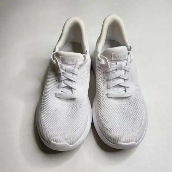 Kizik Athens Signature Cage White Slip On Shoes Sneakers Hands Free Size 7.5
