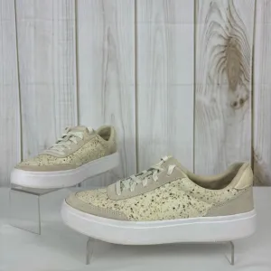 Kizit Prague Sneakers Hands Free Slip-on Canvas Comfy Tennis Shoes Cream Size 10