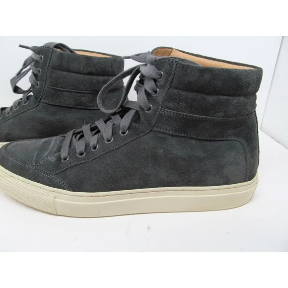 Kolo Italy Mens Gray Suede Lace Up High Top Shoes Size US 9 EUR 42