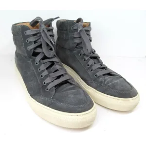 Kolo Italy Mens Gray Suede Lace Up High Top Shoes Size US 9 EUR 42