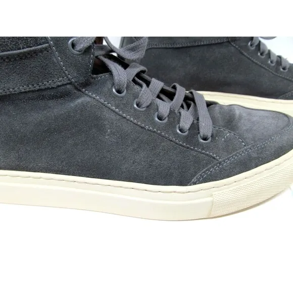 Kolo Italy Mens Gray Suede Lace Up High Top Shoes Size US 9 EUR 42
