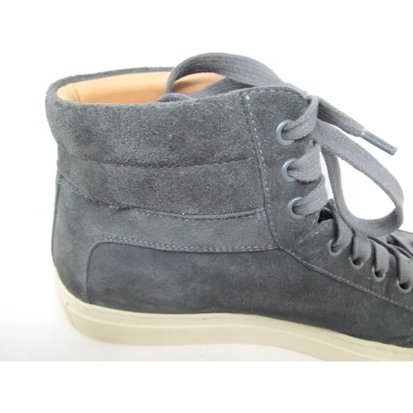 Kolo Italy Mens Gray Suede Lace Up High Top Shoes Size US 9 EUR 42