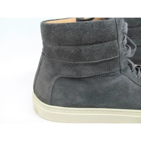 Kolo Italy Mens Gray Suede Lace Up High Top Shoes Size US 9 EUR 42