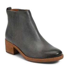 Kork-Ease Grey Leather Mindo Chelsea Bootie Size 9.5