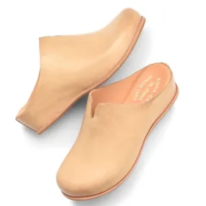 Kork-Ease Para Wedge Slip on mule shoe leather size 6 natural nude