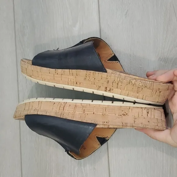 Korks by Kork Ease Womens Slide Platform Sandals Cork shoes sz 7M