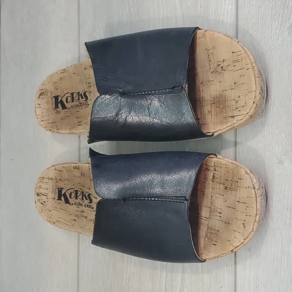 Korks by Kork Ease Womens Slide Platform Sandals Cork shoes sz 7M