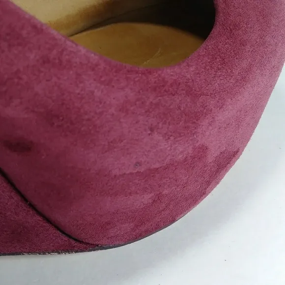 L.A.M.B. by Gwen Stefani Hidden Wrapped Platform Wedge Pink Raspberry Heels 6.5