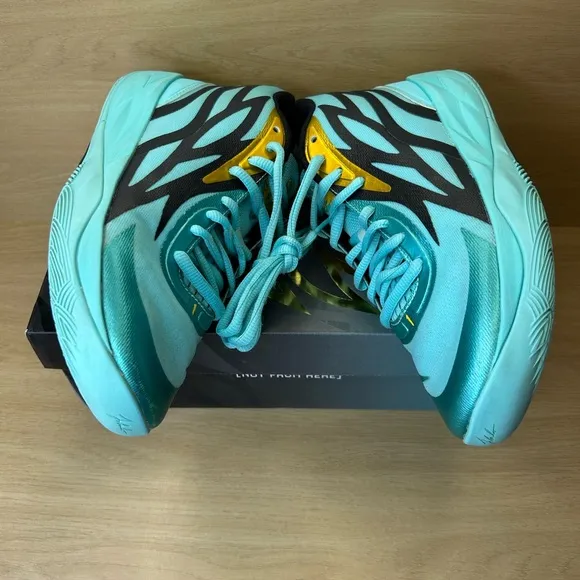 Lamello Shoes MB02 Men Size 7 Honeycomb Basketball Blue Teal OG BOX
