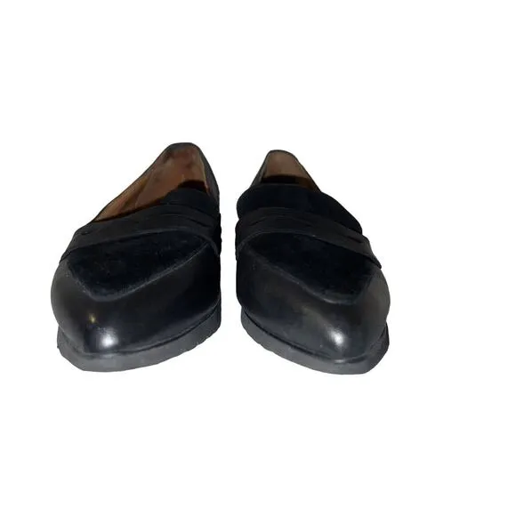 L’AMOUR DES PIEDS Shoes Women's Size 7.5M Black Leather MIAMORE Comfort Loafers