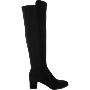 L'Amour Des Pieds Womens 6 Black Suede Leather Knee High Tall Boots Shoes