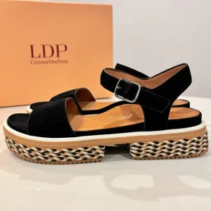 L'Amour des Pieds Women's Dalaney Sandals Size 8.5 Black NEW